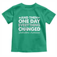 Glioblastoma Awareness Toddler T Shirt Retro Fight Brain Tumor Cure Gray Ribbon