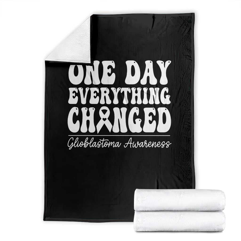 Glioblastoma Awareness Throw Blanket Fight Brain Tumor Cure Groovy