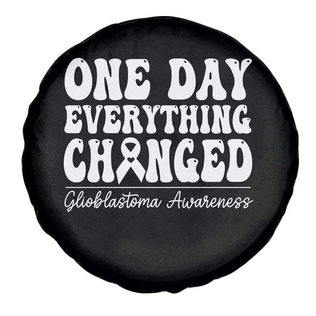 Glioblastoma Awareness Spare Tire Cover Fight Brain Tumor Cure Groovy