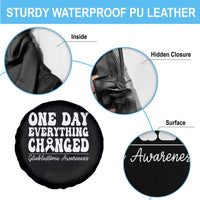 Glioblastoma Awareness Spare Tire Cover Fight Brain Tumor Cure Groovy