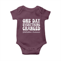 Glioblastoma Awareness Baby Onesie Fight Brain Tumor Cure Groovy