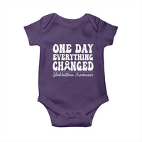 Glioblastoma Awareness Baby Onesie Fight Brain Tumor Cure Groovy