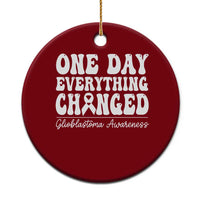 Glioblastoma Awareness Ceramic Ornament Fight Brain Tumor Cure Groovy