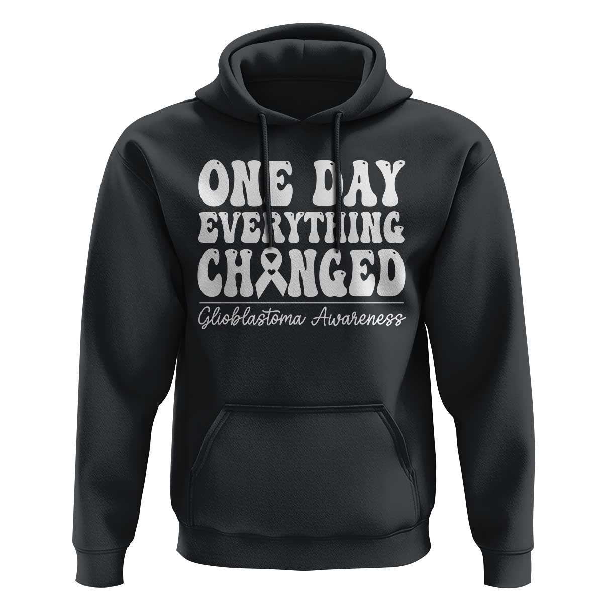 Glioblastoma Awareness Hoodie Fight Brain Tumor Cure Groovy