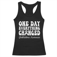 Glioblastoma Awareness Racerback Tank Top Fight Brain Tumor Cure Groovy