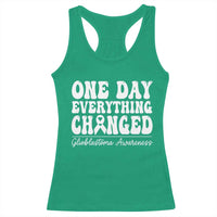 Glioblastoma Awareness Racerback Tank Top Fight Brain Tumor Cure Groovy