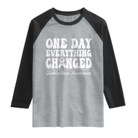 Glioblastoma Awareness Raglan Shirt Fight Brain Tumor Cure Groovy