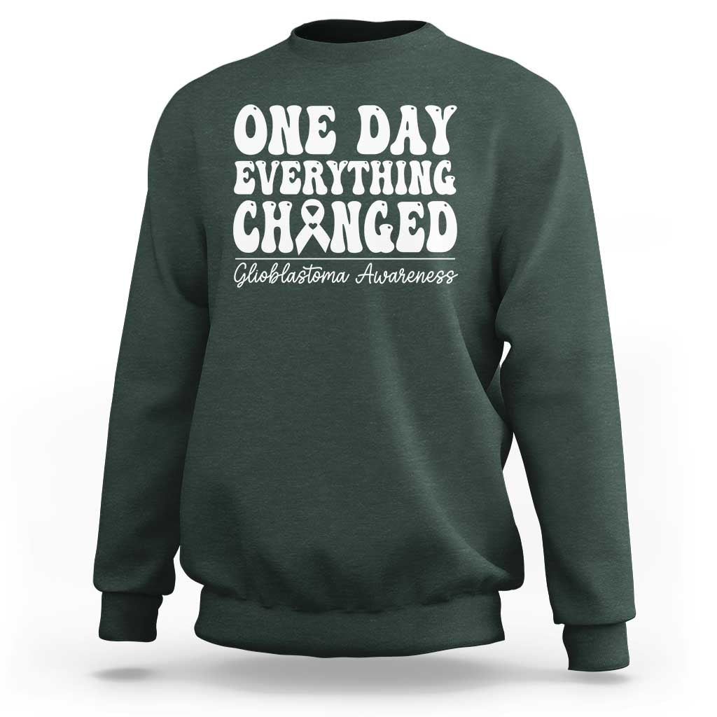 Glioblastoma Awareness Sweatshirt Fight Brain Tumor Cure Groovy