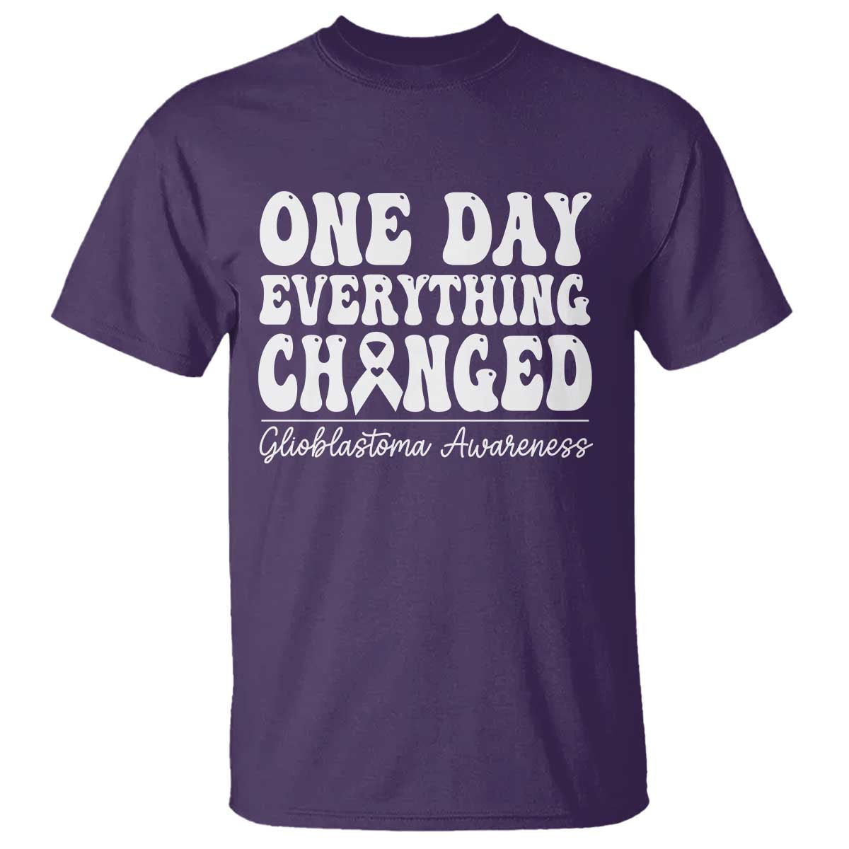 Glioblastoma Awareness T Shirt Fight Brain Tumor Cure Groovy