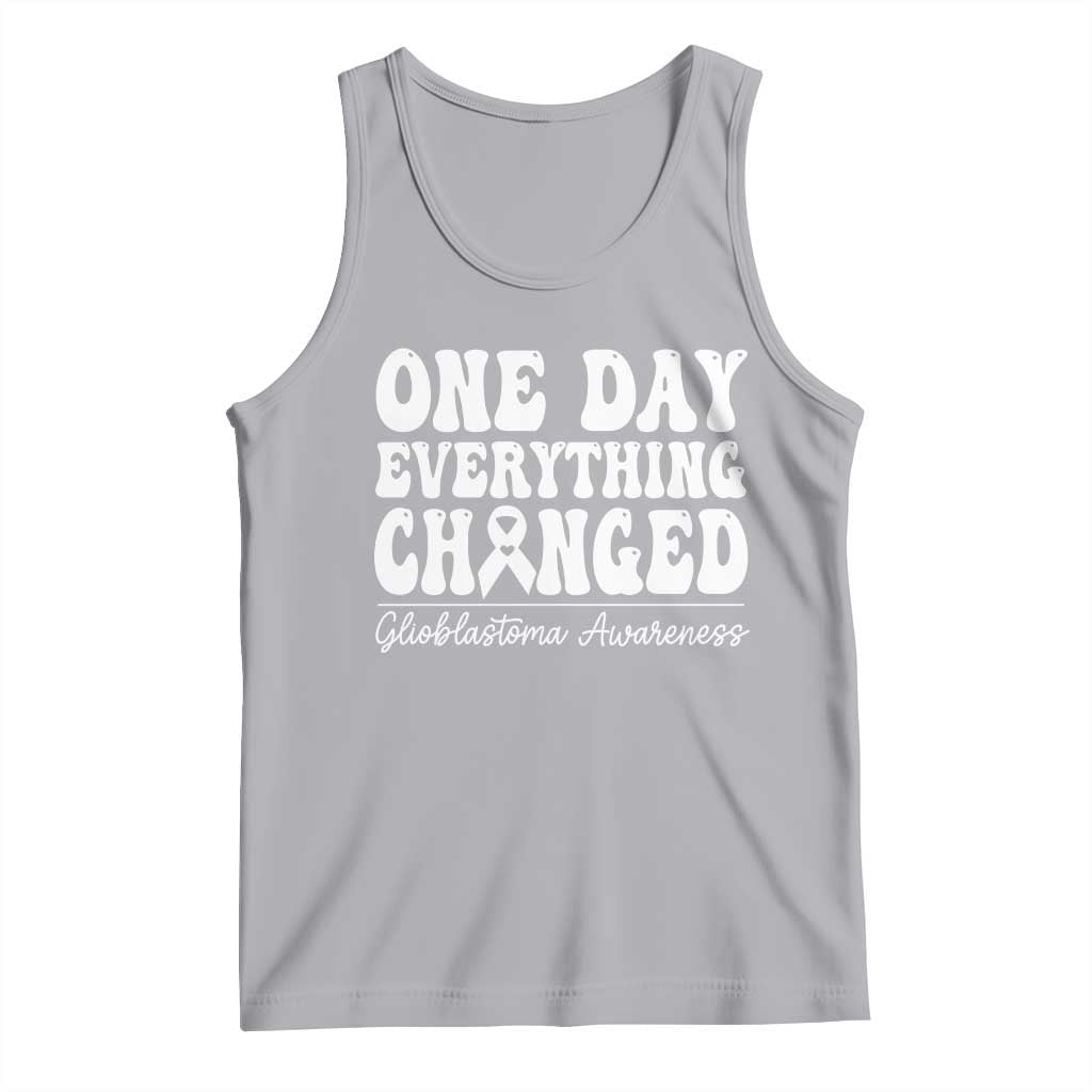 Glioblastoma Awareness Tank Top Fight Brain Tumor Cure Groovy