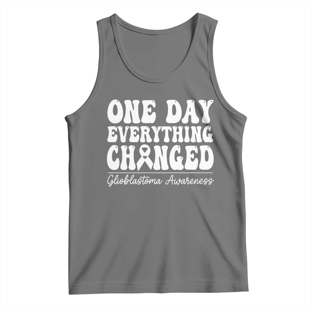 Glioblastoma Awareness Tank Top Fight Brain Tumor Cure Groovy