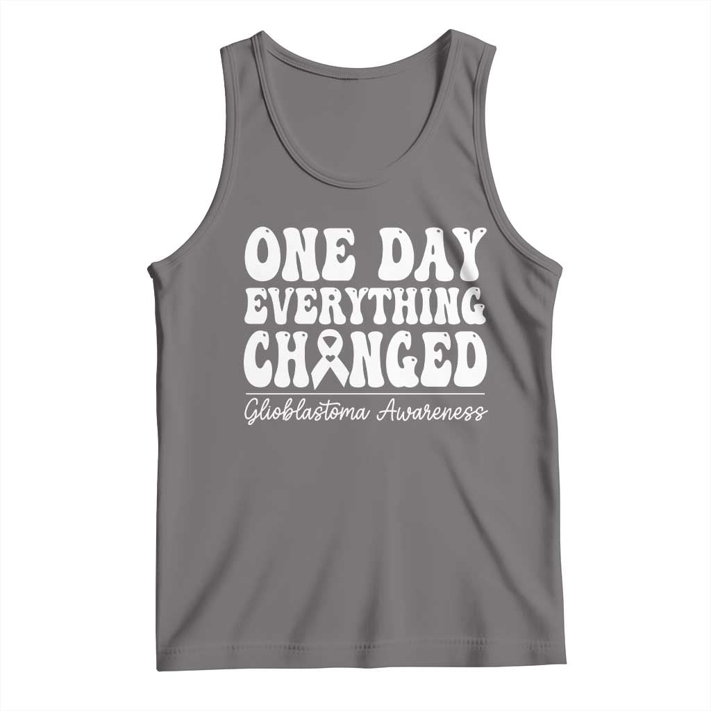 Glioblastoma Awareness Tank Top Fight Brain Tumor Cure Groovy
