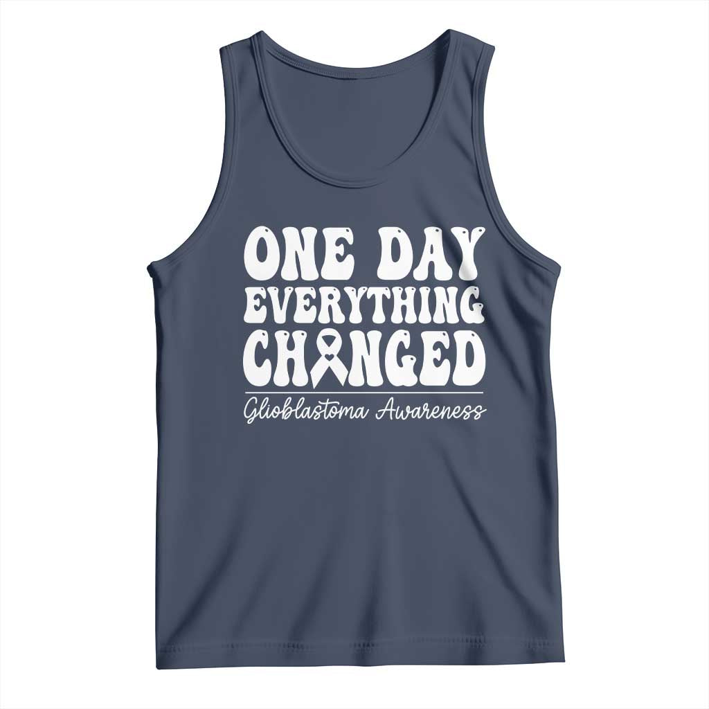 Glioblastoma Awareness Tank Top Fight Brain Tumor Cure Groovy