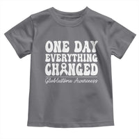 Glioblastoma Awareness Toddler T Shirt Fight Brain Tumor Cure Groovy