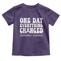 Glioblastoma Awareness Toddler T Shirt Fight Brain Tumor Cure Groovy
