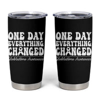 Glioblastoma Awareness Tumbler Cup Fight Brain Tumor Cure Groovy