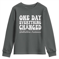 Glioblastoma Awareness Youth Sweatshirt Fight Brain Tumor Cure Groovy