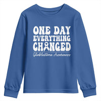 Glioblastoma Awareness Youth Sweatshirt Fight Brain Tumor Cure Groovy