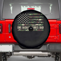 One Badass Bonus Dad Spare Tire Cover Funny Stepdad Camo American Flag