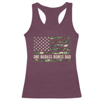 One Badass Bonus Dad Racerback Tank Top Funny Stepdad Camo American Flag