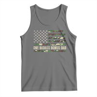 One Badass Bonus Dad Tank Top Funny Stepdad Camo American Flag