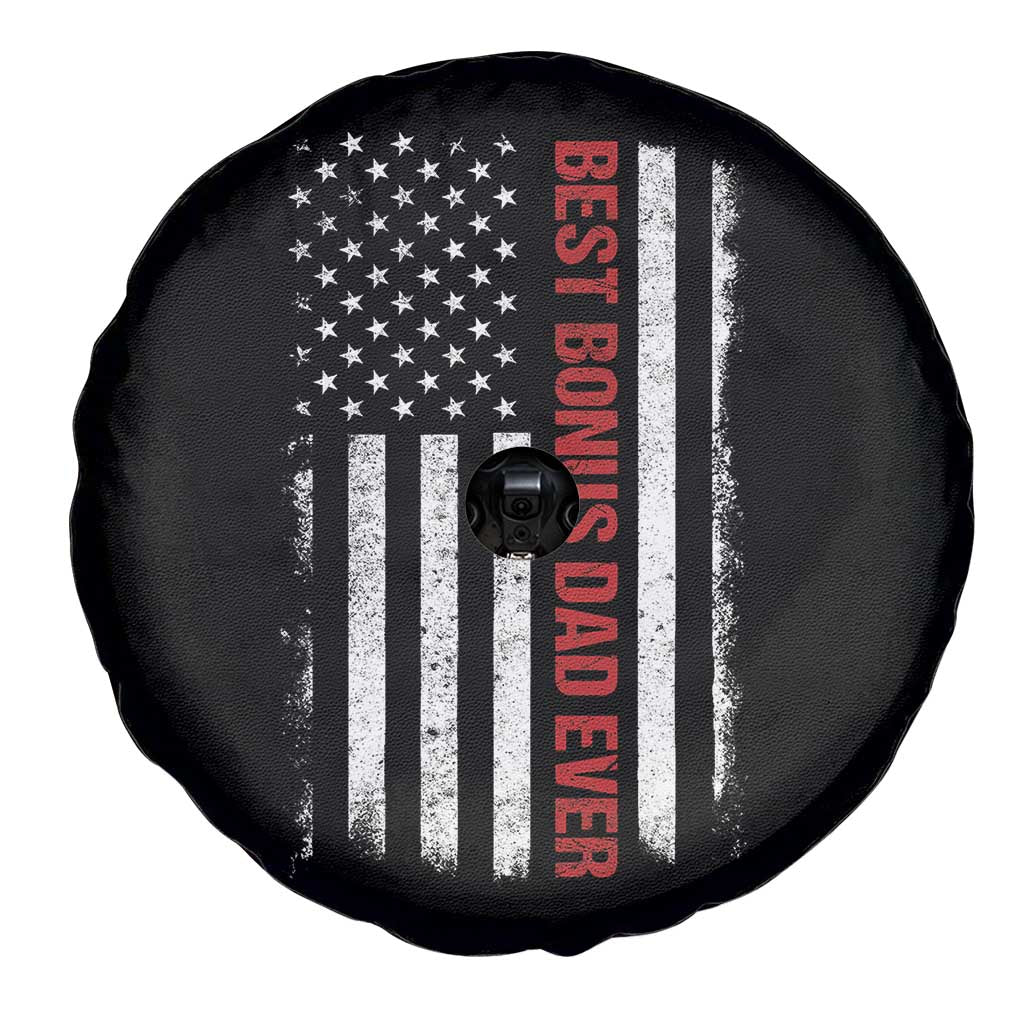 Best Effin Bonus Dad Ever Spare Tire Cover Funny Stepdad American Flag