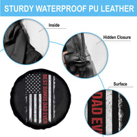 Best Effin Bonus Dad Ever Spare Tire Cover Funny Stepdad American Flag