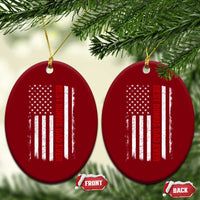 Best Effin Bonus Dad Ever Ceramic Ornament Funny Stepdad American Flag
