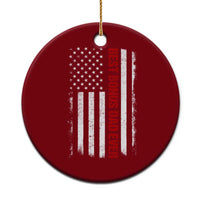Best Effin Bonus Dad Ever Ceramic Ornament Funny Stepdad American Flag