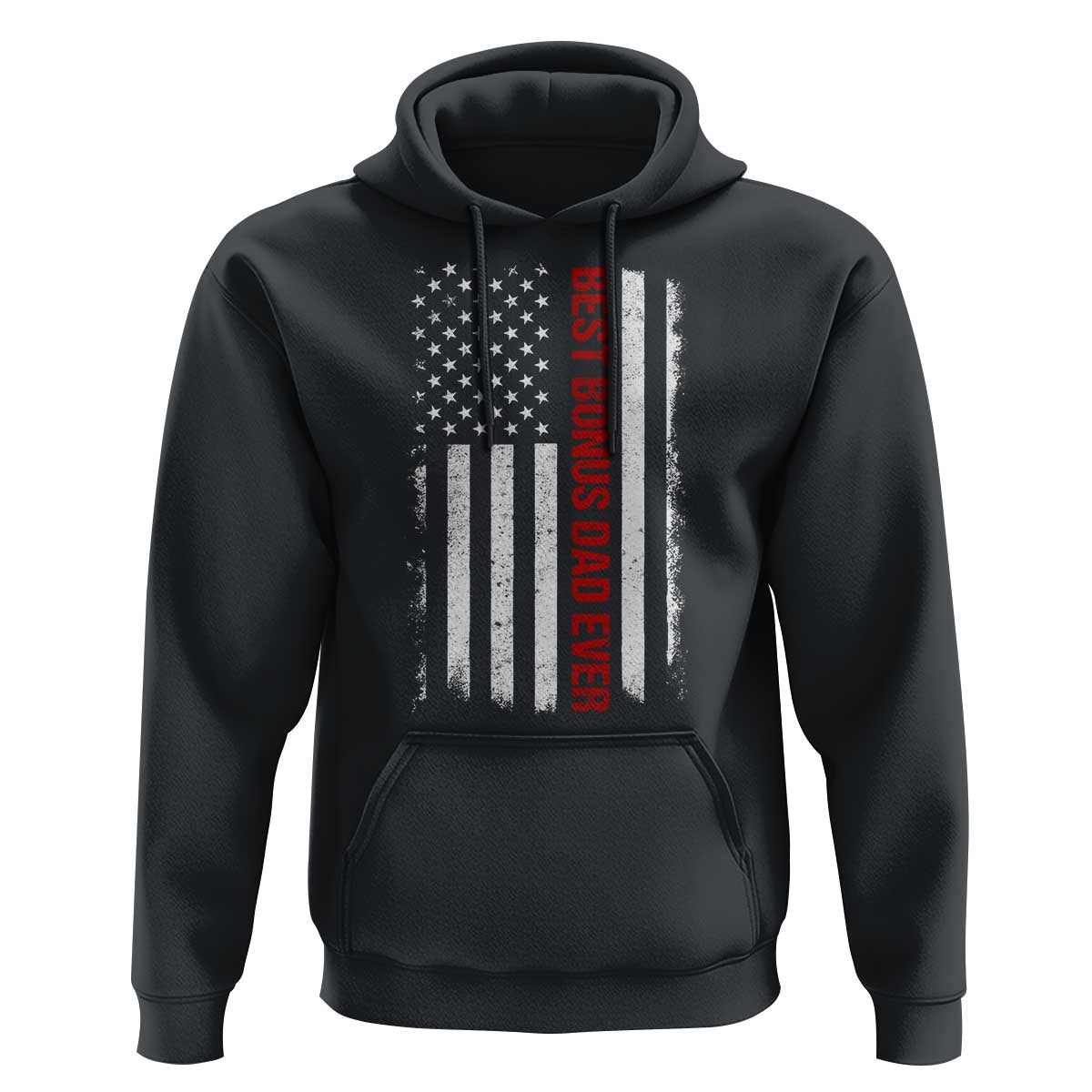 Best Effin Bonus Dad Ever Hoodie Funny Stepdad American Flag