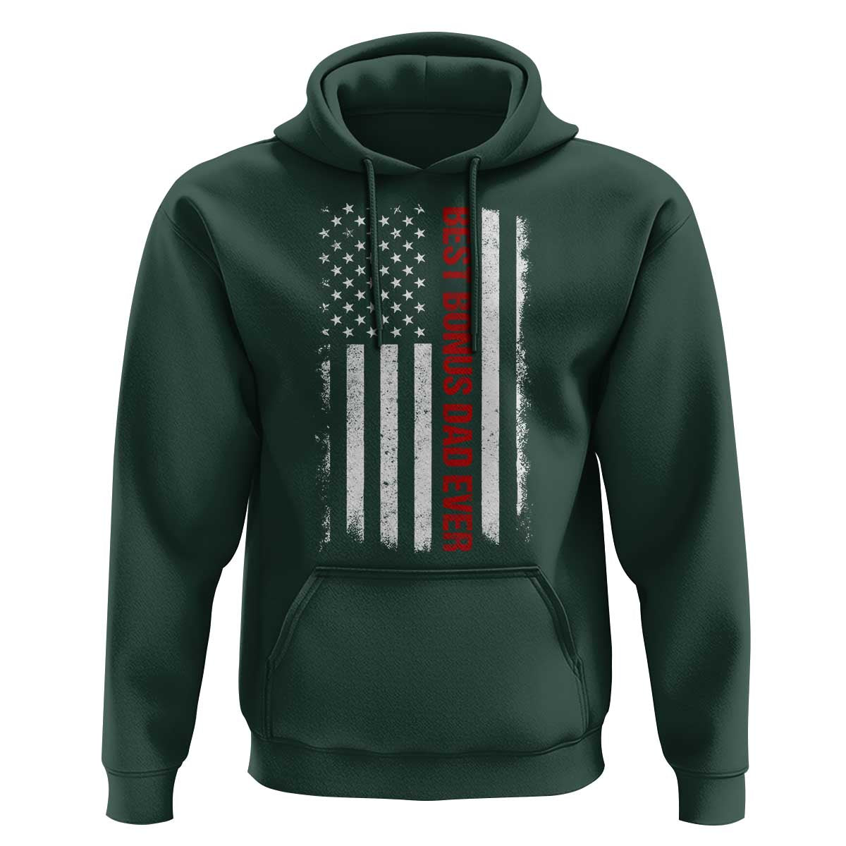 Best Effin Bonus Dad Ever Hoodie Funny Stepdad American Flag