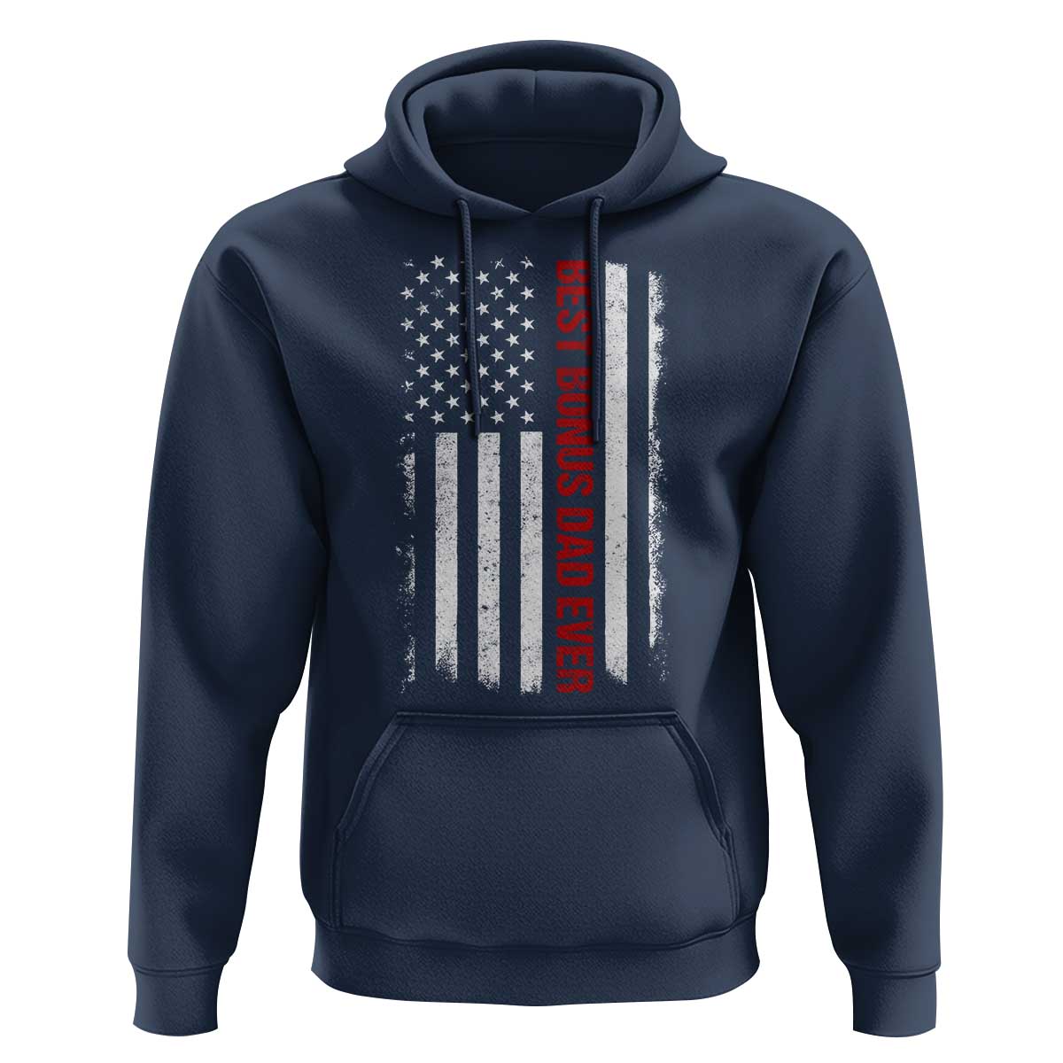 Best Effin Bonus Dad Ever Hoodie Funny Stepdad American Flag