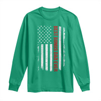 Best Effin Bonus Dad Ever Long Sleeve Shirt Funny Stepdad American Flag