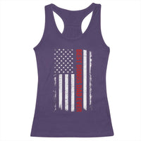 Best Effin Bonus Dad Ever Racerback Tank Top Funny Stepdad American Flag