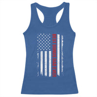 Best Effin Bonus Dad Ever Racerback Tank Top Funny Stepdad American Flag