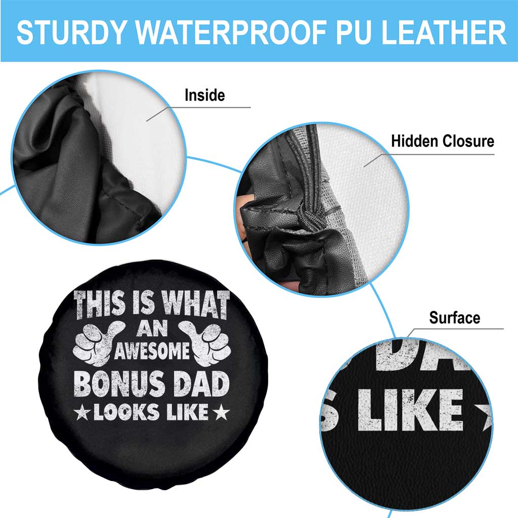 Funny Stepdad Spare Tire Cover This Is What An Awesome Bonus Dad Looks Like