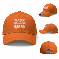 Funny Stepdad Baseball Cap This Is What An Awesome Bonus Dad Looks Like