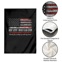 Best Effin’ Bonus Dad Ever Garden Flag Step Dad American Flag