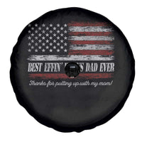Best Effin’ Bonus Dad Ever Spare Tire Cover Step Dad American Flag