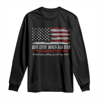 Best Effin’ Bonus Dad Ever Long Sleeve Shirt Step Dad American Flag