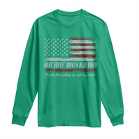 Best Effin’ Bonus Dad Ever Long Sleeve Shirt Step Dad American Flag