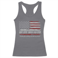 Best Effin’ Bonus Dad Ever Racerback Tank Top Step Dad American Flag