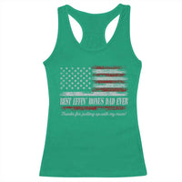 Best Effin’ Bonus Dad Ever Racerback Tank Top Step Dad American Flag