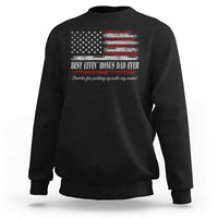 Best Effin’ Bonus Dad Ever Sweatshirt Step Dad American Flag