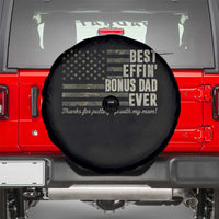 Best Effin’ Bonus Dad Ever Spare Tire Cover Step Dad Camo American Flag Camouflage