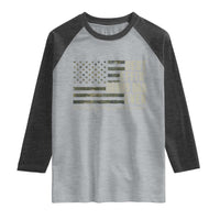 Best Effin’ Bonus Dad Ever Raglan Shirt Step Dad Camo American Flag Camouflage