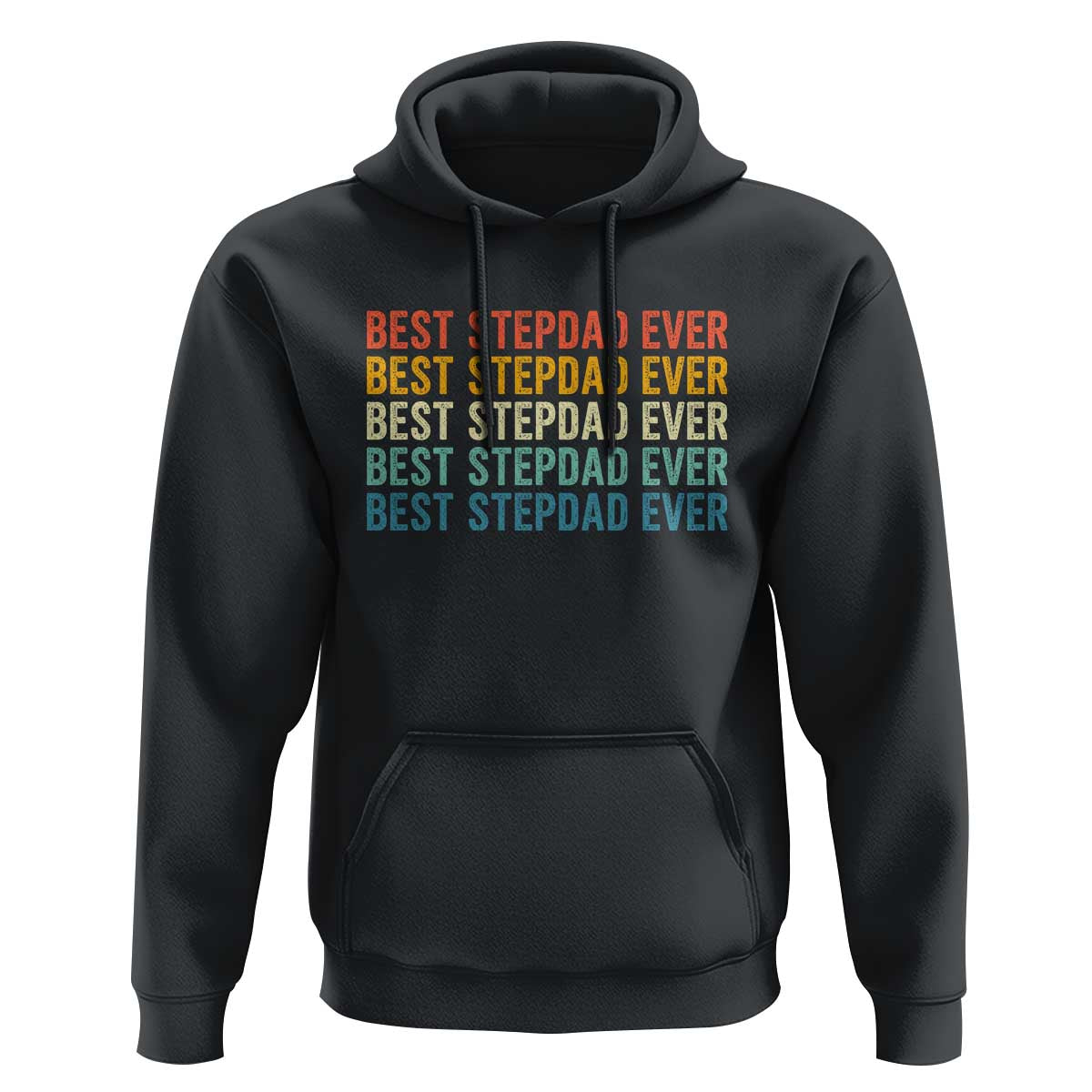 Best Stepdad Ever Hoodie Funny Retro Stepdad Bonus Dad