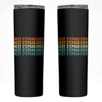 Best Stepdad Ever Skinny Tumbler Funny Retro Stepdad Bonus Dad