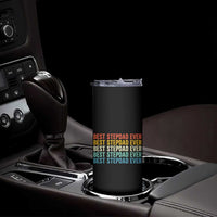 Best Stepdad Ever Skinny Tumbler Funny Retro Stepdad Bonus Dad