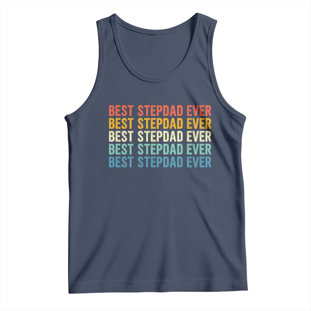 Best Stepdad Ever Tank Top Funny Retro Stepdad Bonus Dad